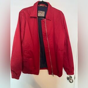 Zara Men's Vibrant Red Lightweight Jacket